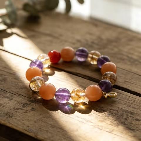 Taurus Metal-Stone Energy Bracelet