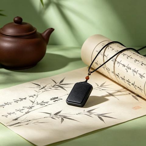 Zen Incense Wood Peace Pendant